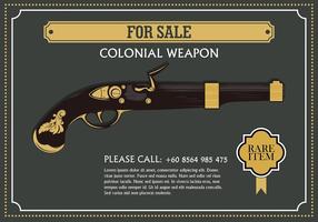 Colonial Waffe Free Vector