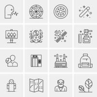 16 universelle Business-Icons Vektor kreative Icon-Illustration zur Verwendung in Web- und Mobilprojekten