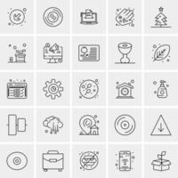 25 universelle Business-Icons Vektor kreative Icon-Illustration zur Verwendung in Web- und Mobilprojekten