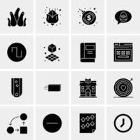 16 universelle Business-Icons Vektor kreative Icon-Illustration zur Verwendung in Web- und Mobilprojekten