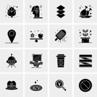 16 universelle Business-Icons Vektor kreative Icon-Illustration zur Verwendung in Web- und Mobilprojekten