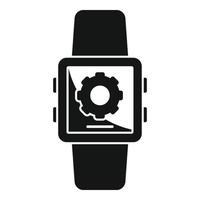 Smartwatch-Software-Symbol, einfacher Stil vektor