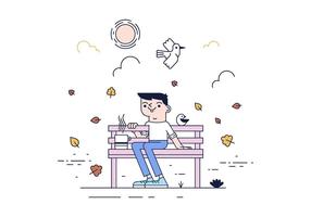 Gratis Park Bench Vector