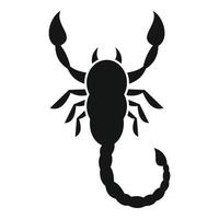 Skorpion-Tattoo-Symbol, einfacher Stil vektor
