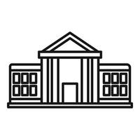 parlament institution symbol, umrissstil vektor