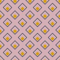 Nahtloses geometrisches Muster im Art-Deco-Stil mit goldener Raute. Vektordruck für Stoffhintergrund vektor