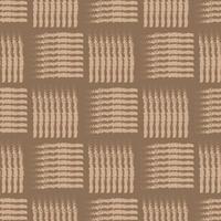 Nahtloses Muster mit Pinselquadratlinien. Druck im skandinavischen Stil für Wohnkultur. vektorillustration für textilhintergrund vektor