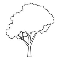 Baumsymbol, Umrissstil vektor