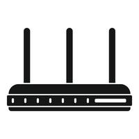 Drei-Antennen-Router-Symbol, einfacher Stil vektor