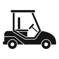 Golfwagen-Auto-Symbol, einfacher Stil vektor