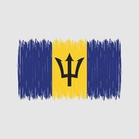 barbados flagge bürste vektor