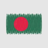 Bangladesch Flaggenbürste vektor