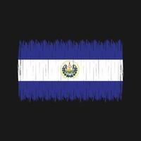 el salvador flag bürste vektor