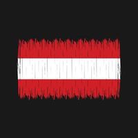 Österreich Flagge Pinsel vektor