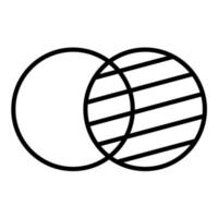 Symbol für Transparenzlinie vektor