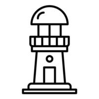 Leuchtturm-Liniensymbol vektor
