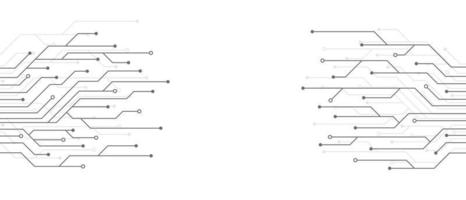 krets styrelse elektronik digital teknologi baner. abstrakt teknologi bakgrund. tech trogen krets styrelse abstrakt baner. vektor illustration