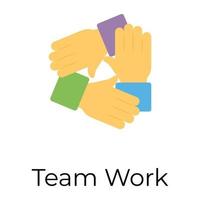 trendige Teamwork-Konzepte vektor
