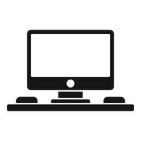 dator Plats organisation ikon, enkel stil vektor