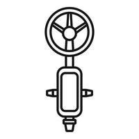 Röntgen-Metalldetektor-Symbol, Umrissstil vektor