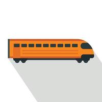 tåg ikon, platt stil vektor