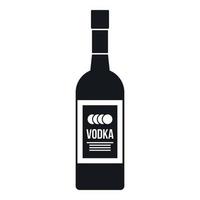 flaska av vodka ikon, enkel stil vektor