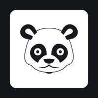 Panda-Symbol, einfacher Stil vektor