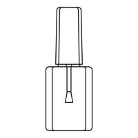 Flasche Nagellack-Symbol, Umrissstil vektor