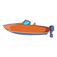 Motorboot-Symbol, Cartoon-Stil vektor