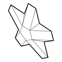 Sternsymbol im Umrissstil vektor