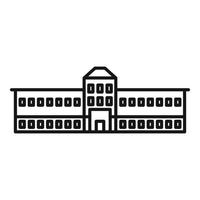 stad parlament ikon, översikt stil vektor