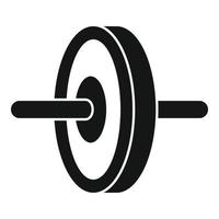 magmuskler hand hjul ikon, enkel stil vektor
