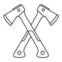 Zwei-Achsen-Symbol, Umrissstil vektor