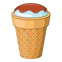 leckeres Eis-Symbol, Cartoon-Stil vektor