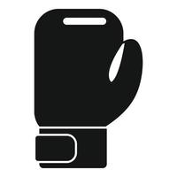 boxning handske ikon, enkel stil vektor
