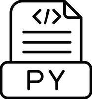 Python-Dateivektorsymbol vektor