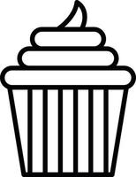 Hochzeits-Cupcake-Vektorsymbol vektor