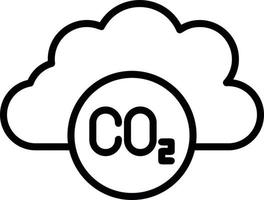 Kohlendioxid-Vektorsymbol vektor
