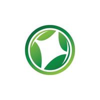 logotyper av grön ikon logotyp och symbol ekologi vektor