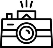 Kameraliniensymbol vektor