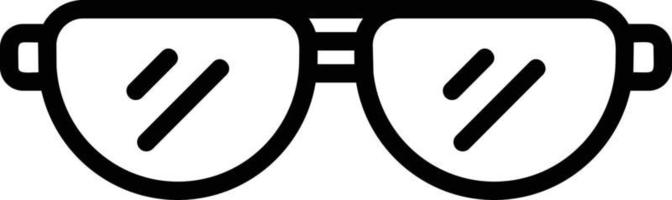 Symbol für Sonnenbrillenlinie vektor