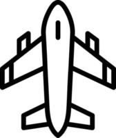 Flugzeug Liniensymbol vektor