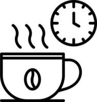 Symbol für die Kaffeepause vektor