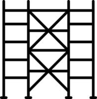 Symbol für die Gerüstlinie vektor