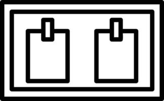 Schwarzes Liniensymbol vektor