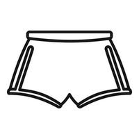 Hurling-Shorts-Symbol, Umrissstil vektor