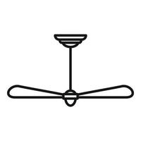 Raumpropeller-Symbol, Umrissstil vektor