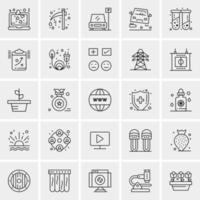 25 universelle Business-Icons Vektor kreative Icon-Illustration zur Verwendung in Web- und Mobilprojekten