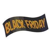 Band Black Friday-Symbol, Cartoon-Stil vektor