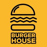 das burgerhaus-logo-vektordesign vektor